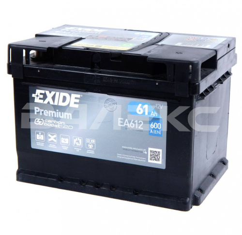 АКБ EXIDE_PREMIUM_LB 61 Ач обратная п. 600 А фото в интернет-магазине Валекс